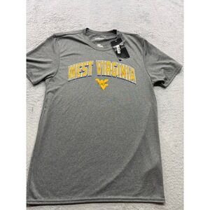 West Virginia NCAA Mountaineers Men Small Gray‎ Performance Graphic T-Shirt